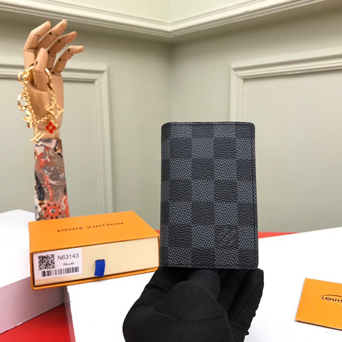 LOUIS VUITTON N63143 ポケットオーガナイザー ダミエグラファイト サイズ:11x7cm