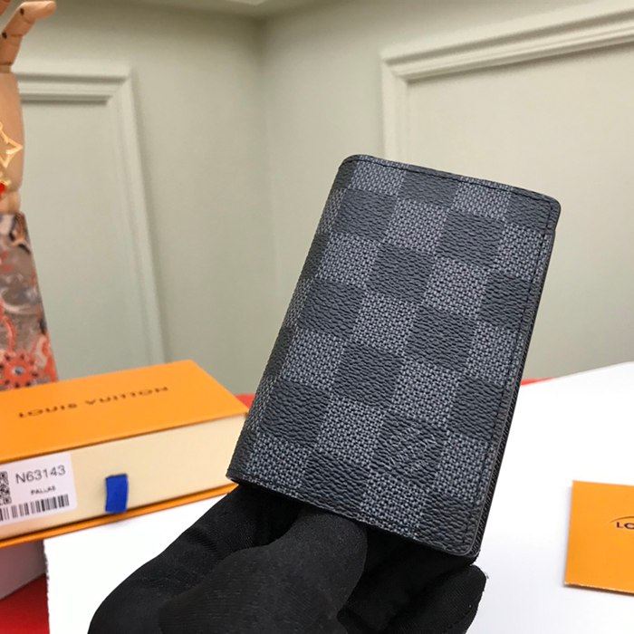 LOUIS VUITTON N63143 ポケットオーガナイザー ダミエグラファイト サイズ:11x7cm