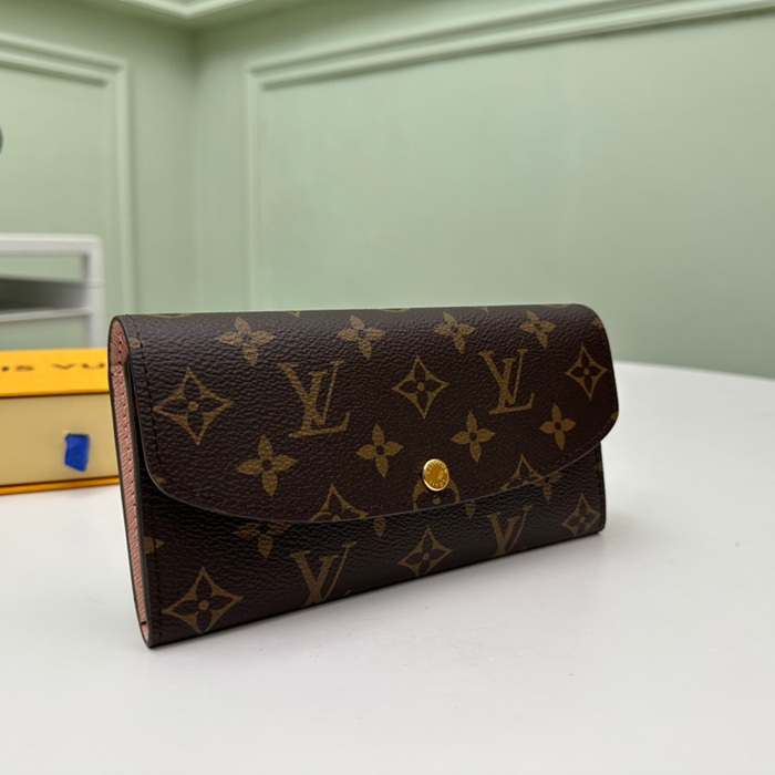 LOUIS VUITTON M61289 エミリー長財布 モノグラム ピンク サイズ:19x10cm