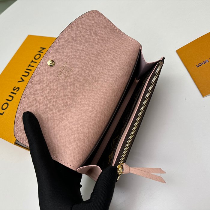 LOUIS VUITTON M61289 エミリー長財布 モノグラム ピンク サイズ:19x10cm