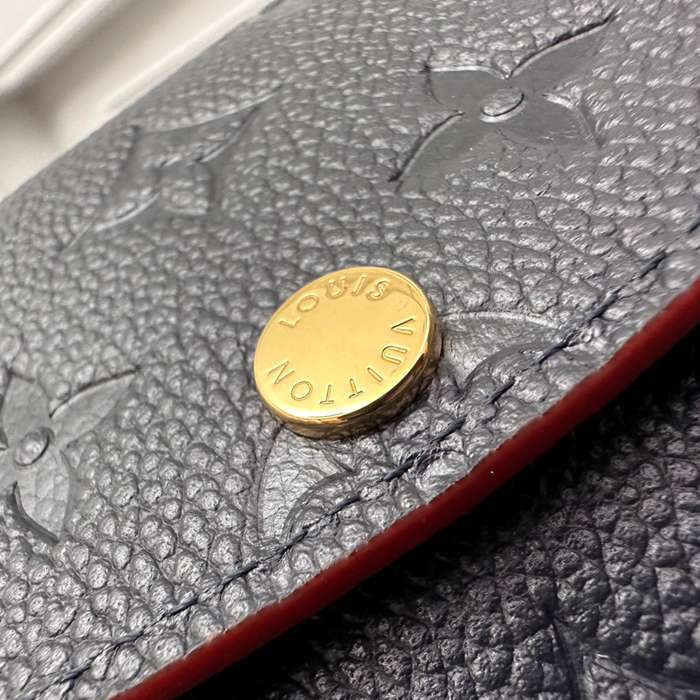 LOUIS VUITTON M69417 エミリー長財布 モノグラムアンプラント ブルー サイズ:19x10cm