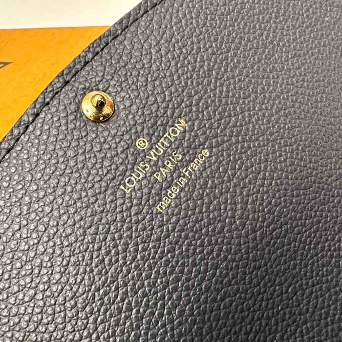 LOUIS VUITTON M69417 エミリー長財布 モノグラムアンプラント ブルー サイズ:19x10cm