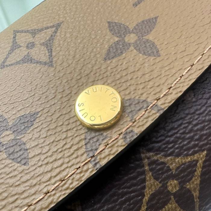 LOUIS VUITTON M82157 エミリー長財布 モノグラムリバース イエローフラワー サイズ:19x10cm