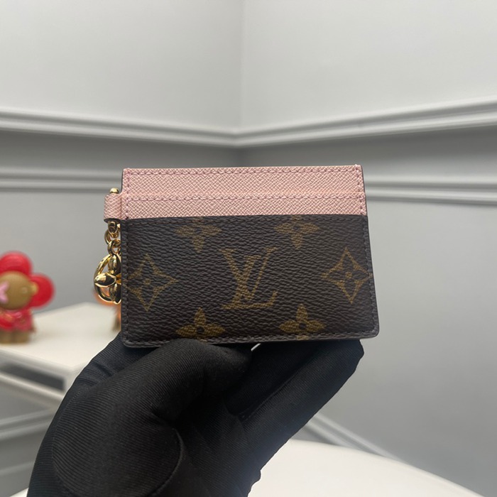 LOUIS VUITTON M82739 LVシャルムカードケース モノグラム ピンク サイズ:10.2x7.3x0.3cm