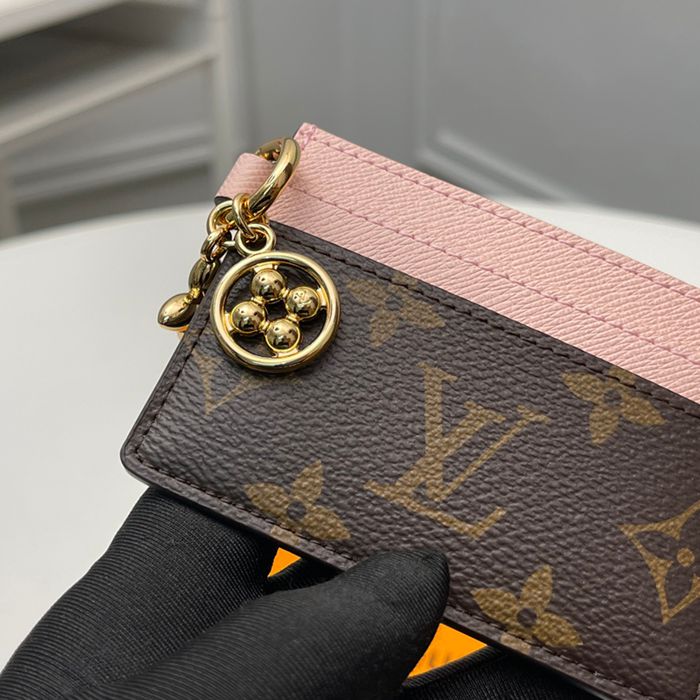 LOUIS VUITTON M82739 LVシャルムカードケース モノグラム ピンク サイズ:10.2x7.3x0.3cm