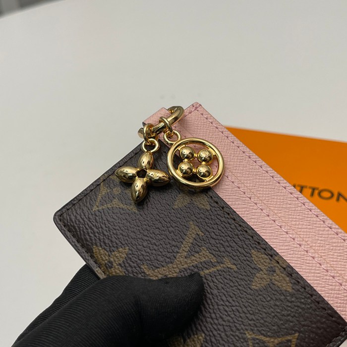 LOUIS VUITTON M82739 LVシャルムカードケース モノグラム ピンク サイズ:10.2x7.3x0.3cm