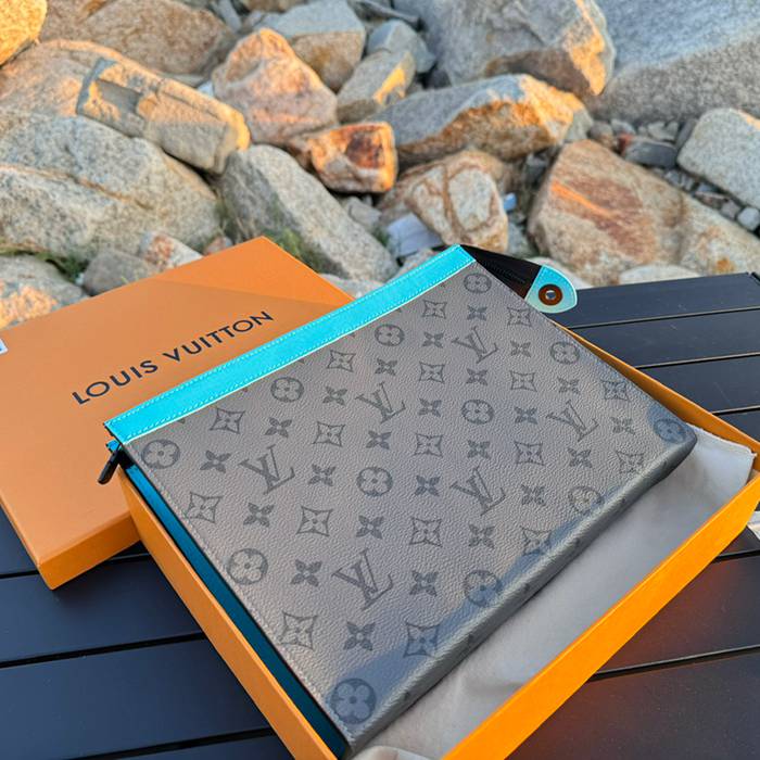 LOUIS VUITTON M11466 ポシェット ボヤージュ 中 モノグラムエクリプスリバース サイズ:27x21cm