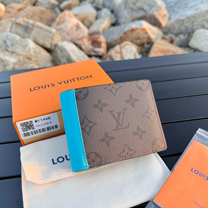 LOUIS VUITTON M11468 マルチプル短財布 モノグラムエクリプスリバース サイズ:11.5x9x1.5cm