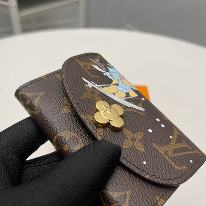 LOUIS VUITTON M12239 ロザリーゼロ財布 雪秀シリーズ ブルー サイズ:11x8x2.5cm
