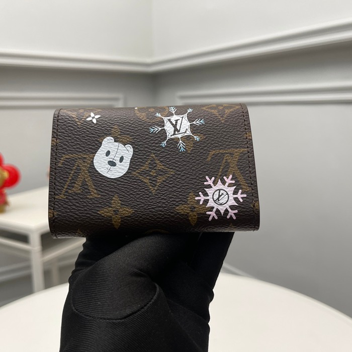 LOUIS VUITTON M12239 ロザリーゼロ財布 雪秀シリーズ ブルー サイズ:11x8x2.5cm