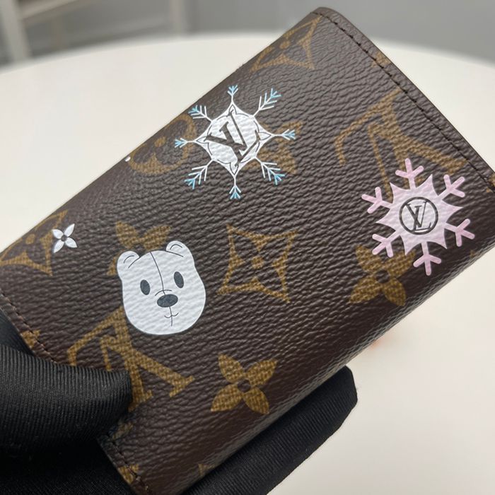 LOUIS VUITTON M12239 ロザリーゼロ財布 雪秀シリーズ ブルー サイズ:11x8x2.5cm