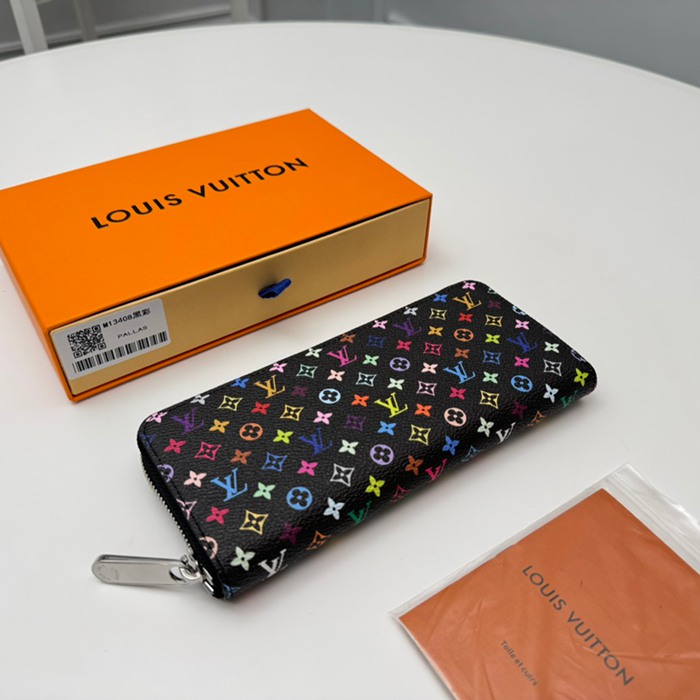 LOUIS VUITTON M13408 クレマンス長財布 村上隆コラボ ブラックマルチ サイズ:20x9cm