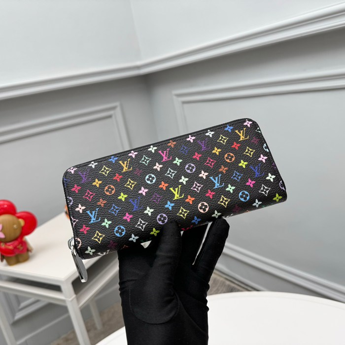 LOUIS VUITTON M13408 クレマンス長財布 村上隆コラボ ブラックマルチ サイズ:20x9cm