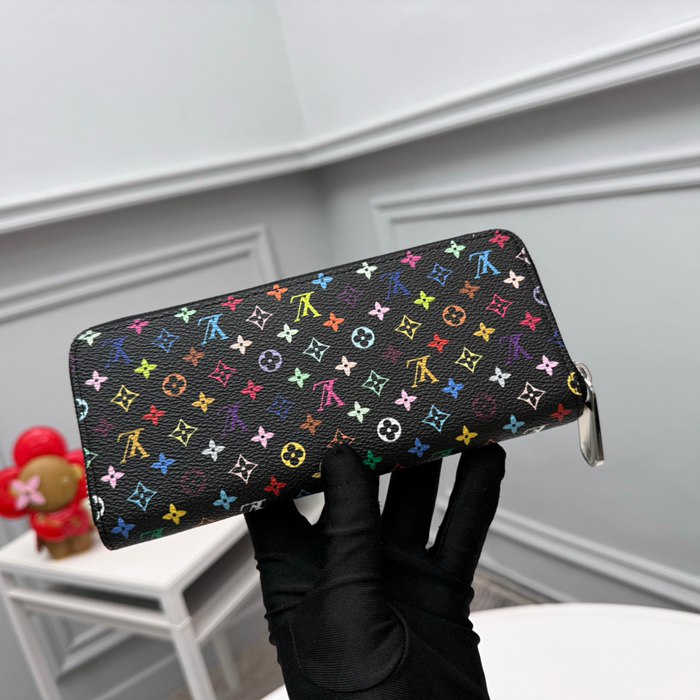 LOUIS VUITTON M13408 クレマンス長財布 村上隆コラボ ブラックマルチ サイズ:20x9cm