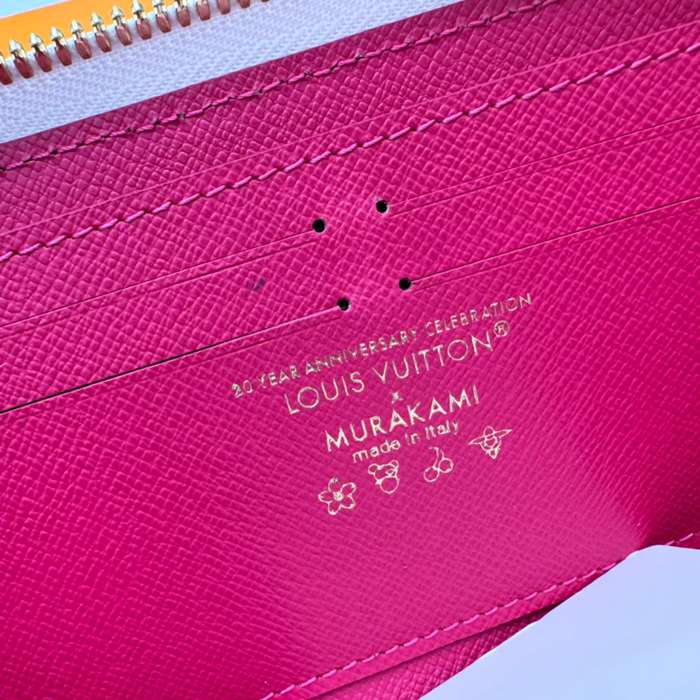 LOUIS VUITTON M13408 クレマンス長財布 村上隆コラボ ホワイトマルチ サイズ:20x9cm
