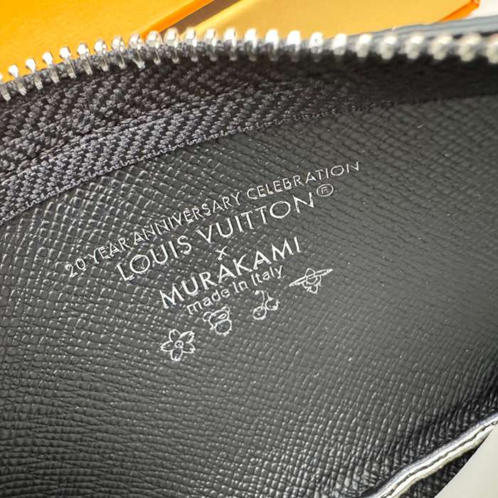 LOUIS VUITTON M13664 ポシェット クレ 村上隆コラボ ブラックマルチ サイズ:12x7x1.5cm