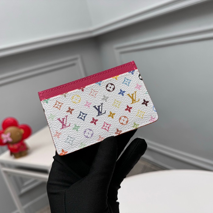 LOUIS VUITTON M13403 カードケース 村上隆コラボ ホワイトマルチ サイズ:11x7x0.5cm