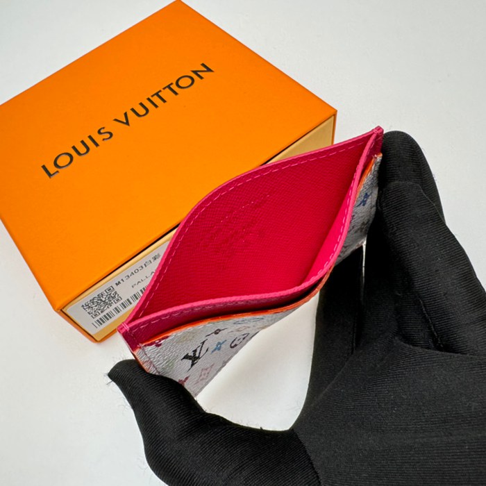 LOUIS VUITTON M13403 カードケース 村上隆コラボ ホワイトマルチ サイズ:11x7x0.5cm
