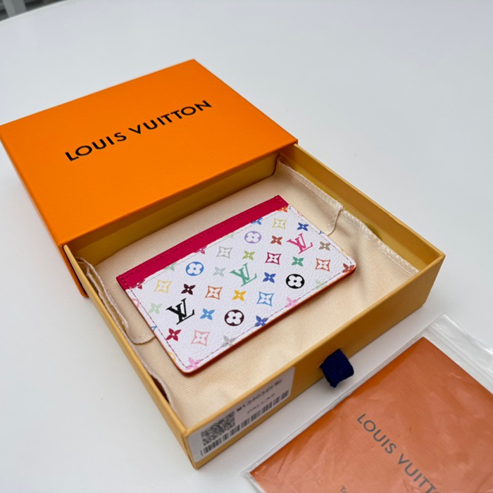 LOUIS VUITTON M13403 カードケース 村上隆コラボ ホワイトマルチ サイズ:11x7x0.5cm