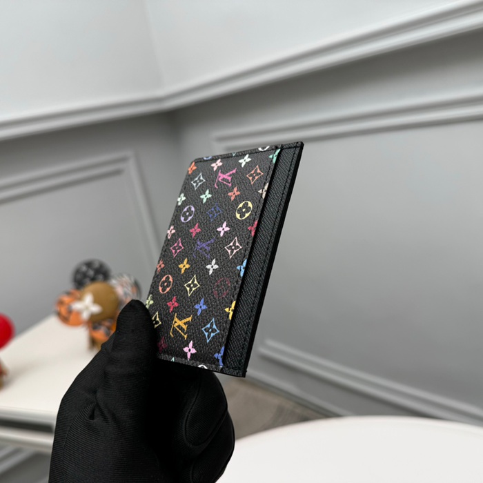 LOUIS VUITTON M13403 カードケース 村上隆コラボ ブラックマルチ サイズ:11x7x0.5cm