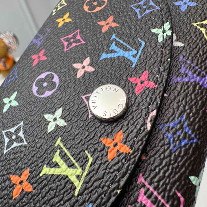 LOUIS VUITTON M13399 ロザリーゼロ財布 村上隆コラボ ブラックマルチ サイズ:11x8x2.5cm