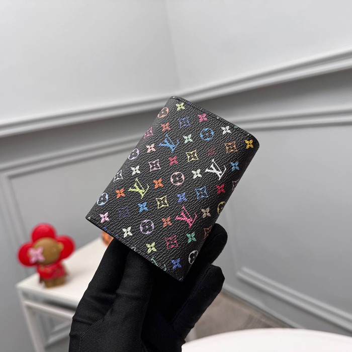 LOUIS VUITTON M13399 ロザリーゼロ財布 村上隆コラボ ブラックマルチ サイズ:11x8x2.5cm