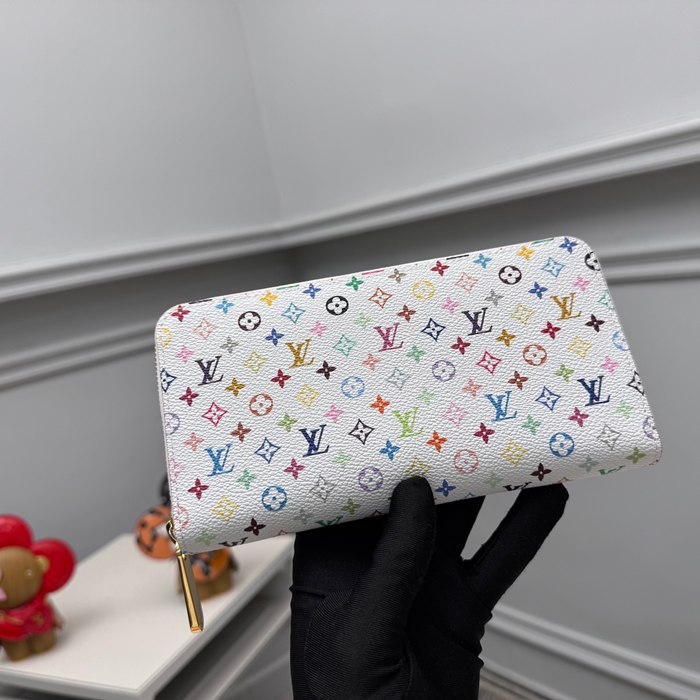 LOUIS VUITTON M13922 長財布 村上隆コラボ ホワイトマルチ サイズ:19x10cm