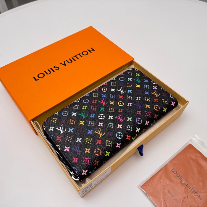LOUIS VUITTON M13922 長財布 村上隆コラボ ブラックマルチ サイズ:19x10cm