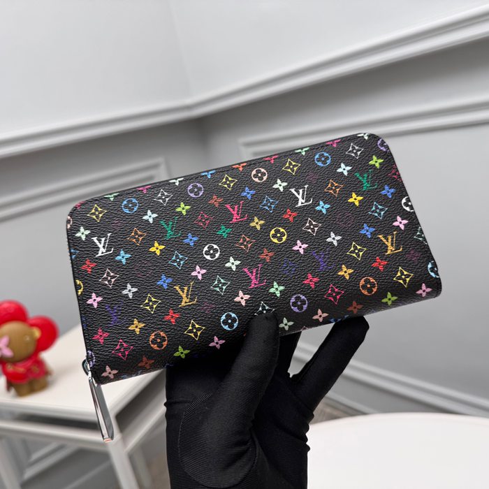 LOUIS VUITTON M13922 長財布 村上隆コラボ ブラックマルチ サイズ:19x10cm