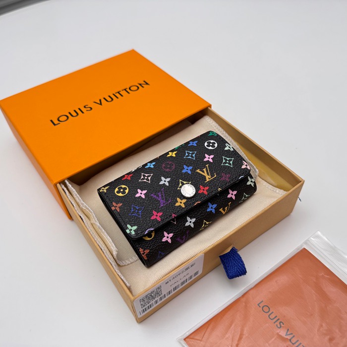LOUIS VUITTON M14092 キーケース 村上隆コラボ ブラックマルチ サイズ:12x7cm