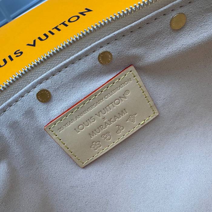 LOUIS VUITTON M13404 ポシェット アクセサリー 村上隆コラボ ホワイトマルチ サイズ:22x13cm