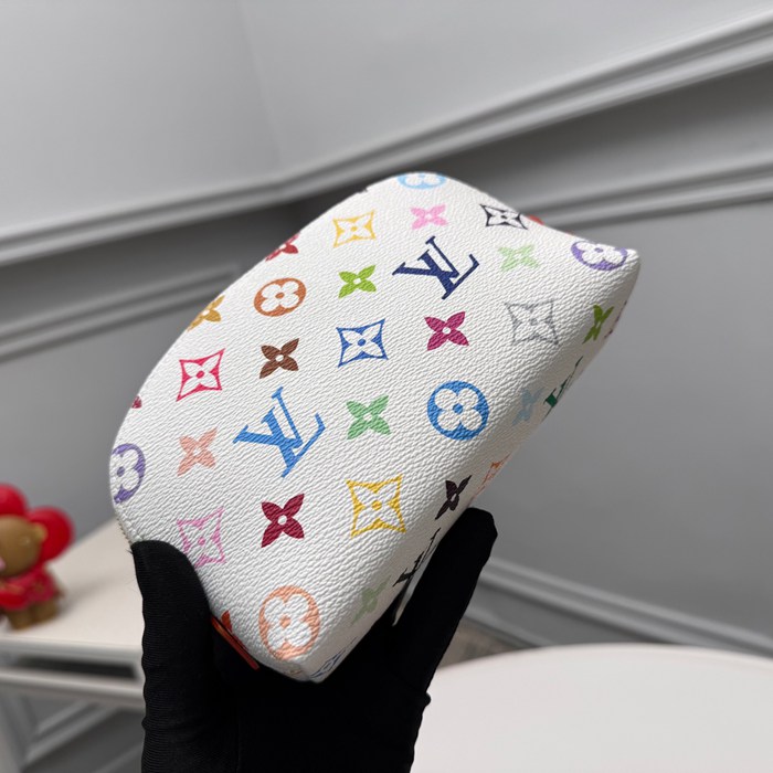LOUIS VUITTON M13744 コスメポーチ 村上隆コラボ ホワイトマルチ サイズ:19x12cm