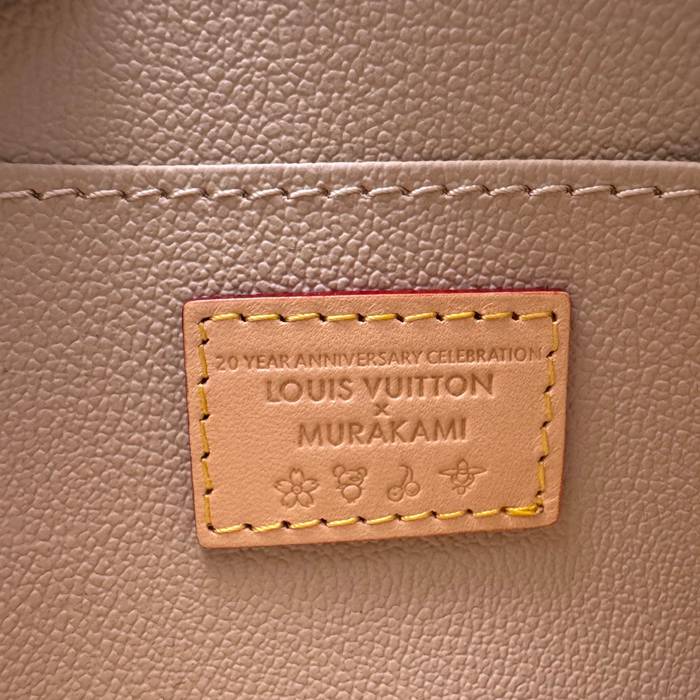 LOUIS VUITTON M13744 コスメポーチ 村上隆コラボ ホワイトマルチ サイズ:19x12cm
