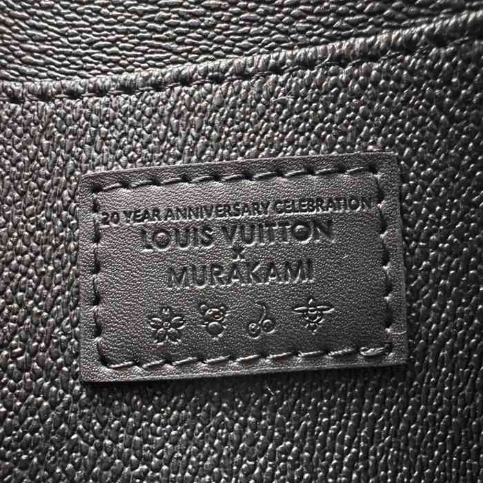 LOUIS VUITTON M13744 コスメポーチ 村上隆コラボ ブラックマルチ サイズ:19x12cm