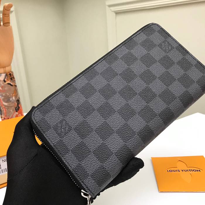LOUIS VUITTON N60111 ジッピーオーガナイザー ダミエグラファイト サイズ:21x12cm