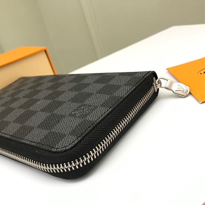 LOUIS VUITTON N60111 ジッピーオーガナイザー ダミエグラファイト サイズ:21x12cm