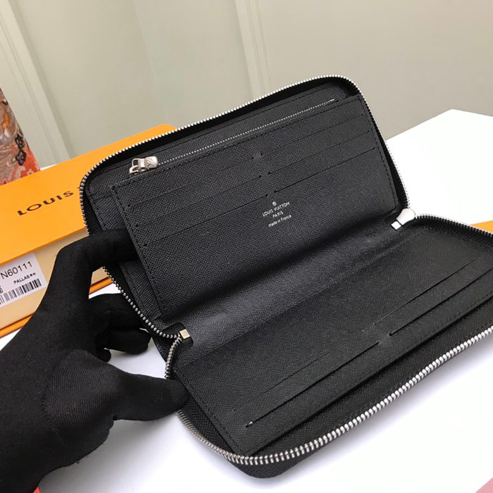 LOUIS VUITTON N60111 ジッピーオーガナイザー ダミエグラファイト サイズ:21x12cm
