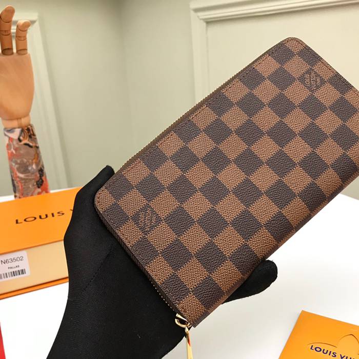LOUIS VUITTON N63502 ジッピーオーガナイザー ダミエエベン サイズ:21x12cm
