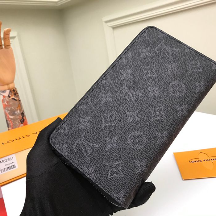 LOUIS VUITTON M62581 ジッピーオーガナイザー モノグラムエクリプス サイズ:21x12cm