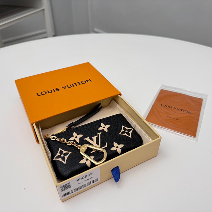 LOUIS VUITTON M80885 キーゼロ財布 モノグラムアンプラント ブラック サイズ:12x7x1.5cm