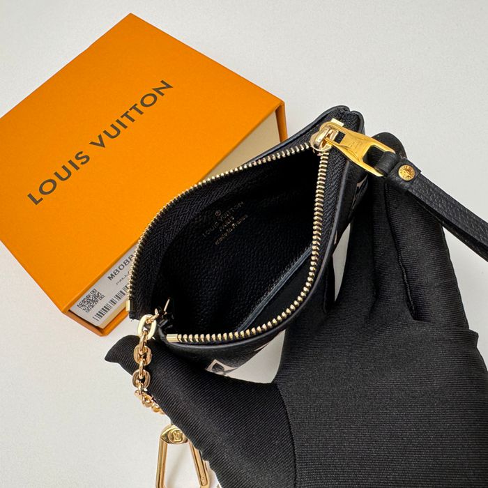 LOUIS VUITTON M80885 キーゼロ財布 モノグラムアンプラント ブラック サイズ:12x7x1.5cm