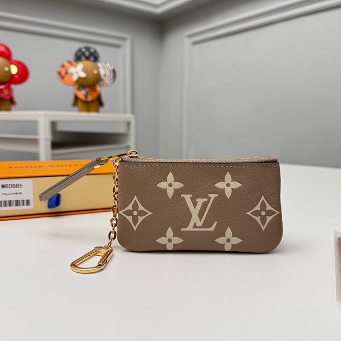 LOUIS VUITTON M80885 キーゼロ財布 モノグラムアンプラント ベージュ サイズ:12x7x1.5cm
