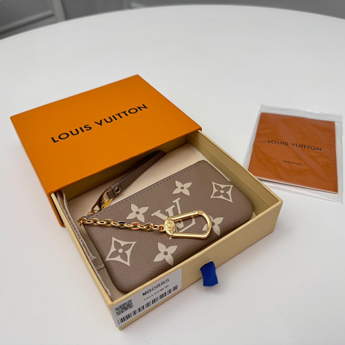 LOUIS VUITTON M80885 キーゼロ財布 モノグラムアンプラント ベージュ サイズ:12x7x1.5cm