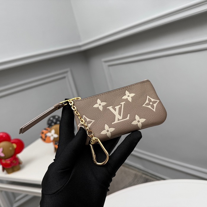 LOUIS VUITTON M80885 キーゼロ財布 モノグラムアンプラント ベージュ サイズ:12x7x1.5cm