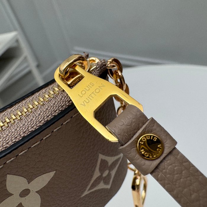LOUIS VUITTON M80885 キーゼロ財布 モノグラムアンプラント ベージュ サイズ:12x7x1.5cm
