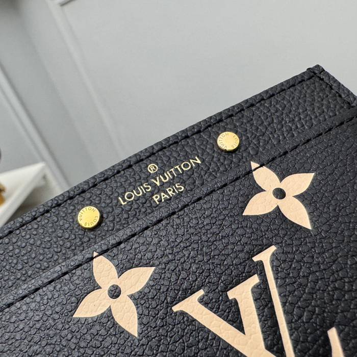 LOUIS VUITTON M81022 名刺ケース モノグラムアンプラント ブラック サイズ:11x7.5x0.4cm
