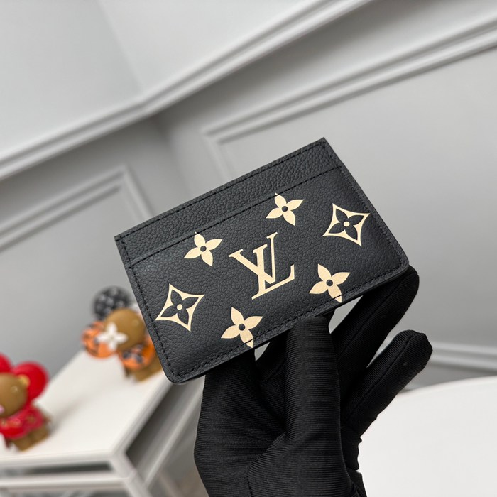 LOUIS VUITTON M81022 名刺ケース モノグラムアンプラント ブラック サイズ:11x7.5x0.4cm