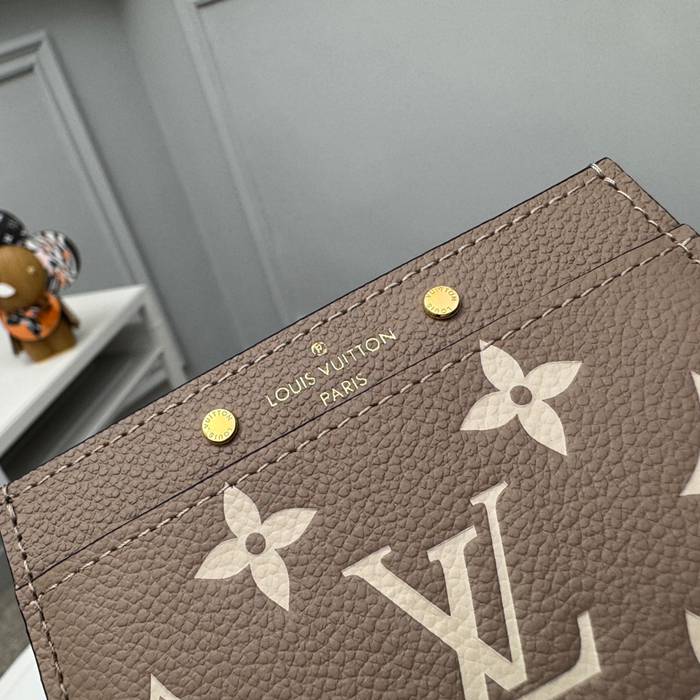 LOUIS VUITTON M81022 名刺ケース モノグラムアンプラント ベージュ サイズ:11x7.5x0.4cm