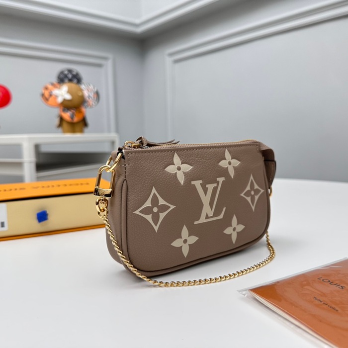 LOUIS VUITTON M80732 ミニポシェット アクセサリー モノグラムアンプラント ベージュ サイズ:15.5x10.5cm