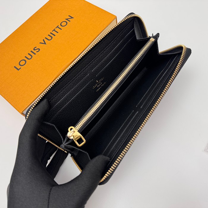 LOUIS VUITTON M82338 クレマンス長財布 モノグラムアンプラント ブラック サイズ:20x9cm